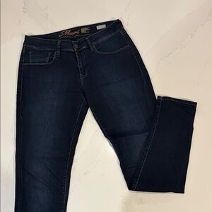 Mavi Alexa Jeans skinny mid-rise cotton blend soft dark blue denim size 29